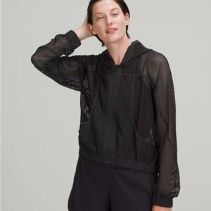 Lululemon Mesh on Mesh Full Zip Hooded Jacket
